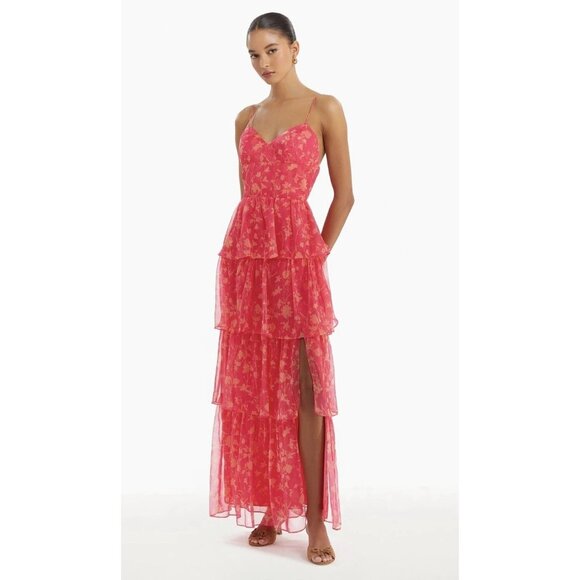 Amanda Uprichard Thaddea Maxi Dress in Brookeside Medium New Womens Gown - Picture 15 of 15